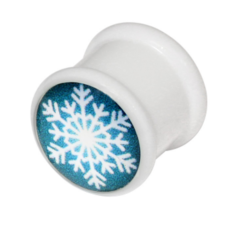 snowflake acrylic plug