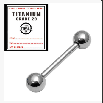 STERILISED Titanium Replacement Bar For Healing Piercings