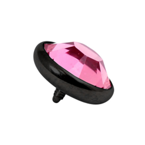 Pink Gem Titanium Black Dermal Top